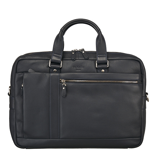 Деловая сумка Dr.Koffer из натуральной кожи черная