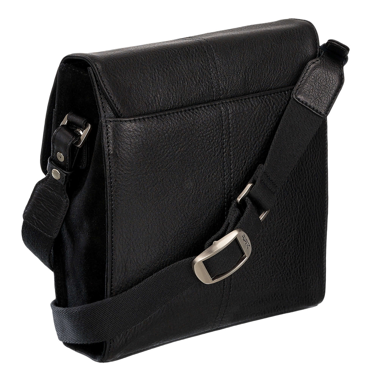 Сумка через плечо Dr.Koffer из натуральной кожи черная