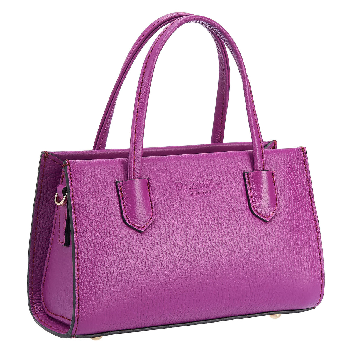 Женская сумка Dr. Koffer из натуральной кожи розовая