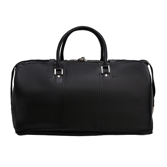 Сумка дорожная Dr.Koffer из натуральной кожи черная