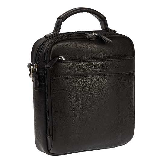 Сумка через плечо Dr.Koffer из натуральной кожи черная