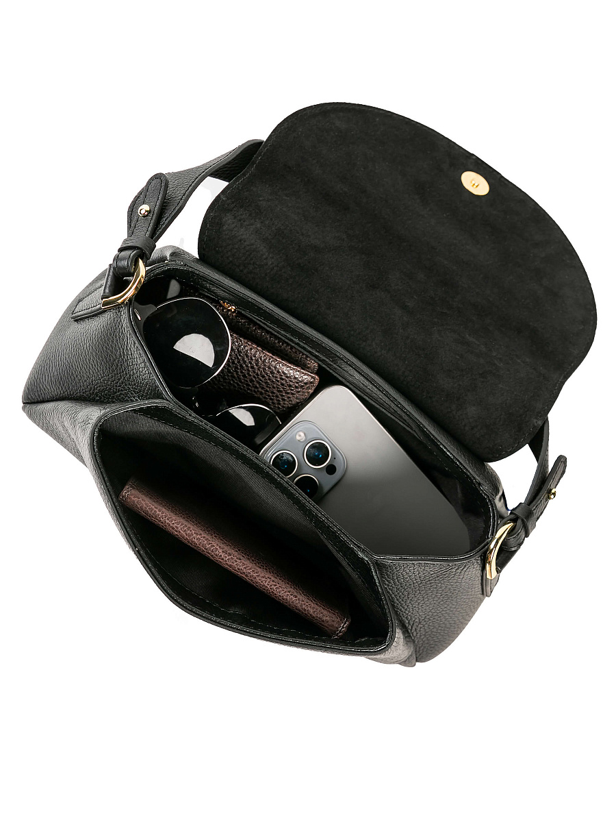 Женская сумка Dr. Koffer из натуральной кожи черная