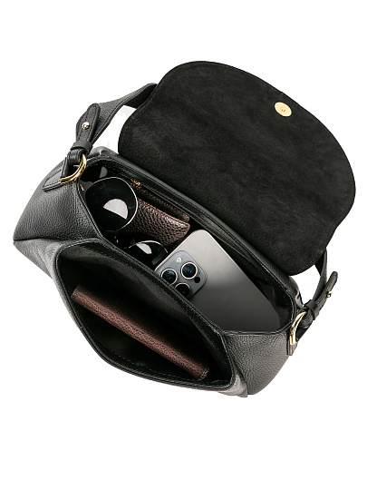 Женская сумка Dr. Koffer из натуральной кожи черная