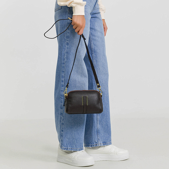 Женская сумка Dr. Koffer из натуральной кожи коричневая