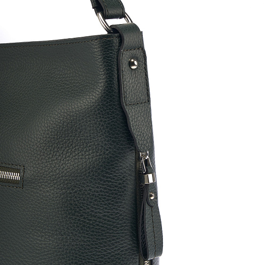 Женская сумка Dr. Koffer из натуральной кожи зеленая