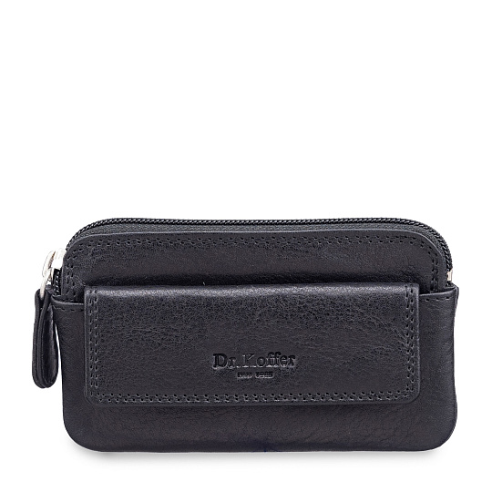 Ключница Dr.Koffer из натуральной кожи черная