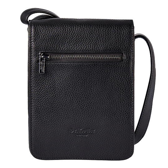 Сумка через плечо Dr.Koffer из натуральной кожи черная