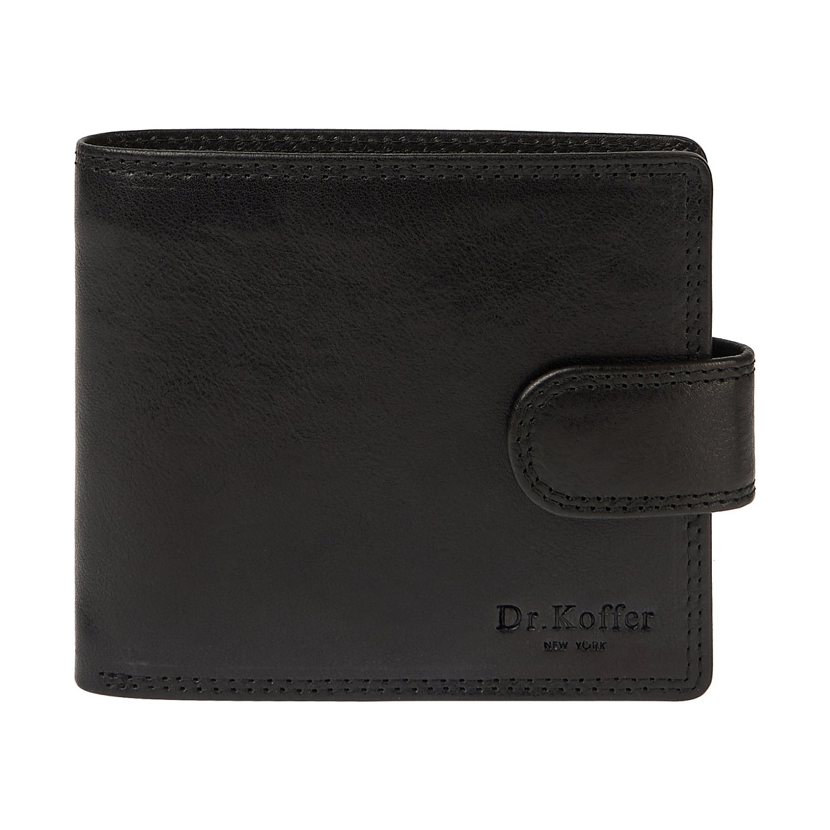 Портмоне Dr.Koffer из натуральной кожи черное