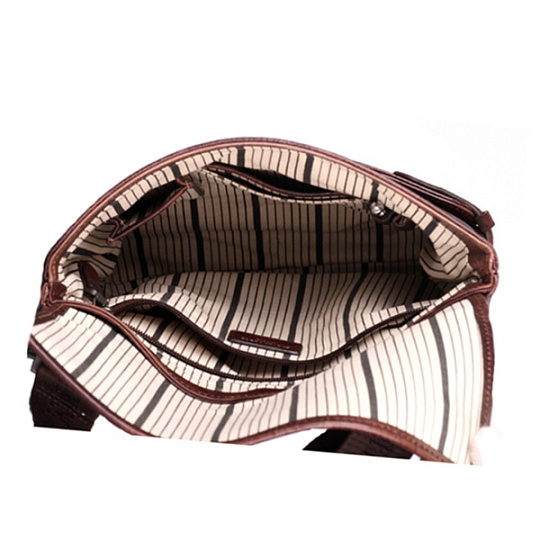 Коричневая сумка-планшет через плечо Dr.Koffer M402444-106-09