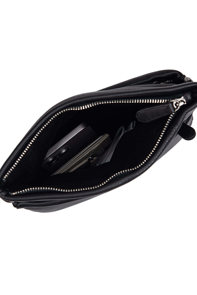 Женская сумка Dr.Koffer из натуральной кожи черная