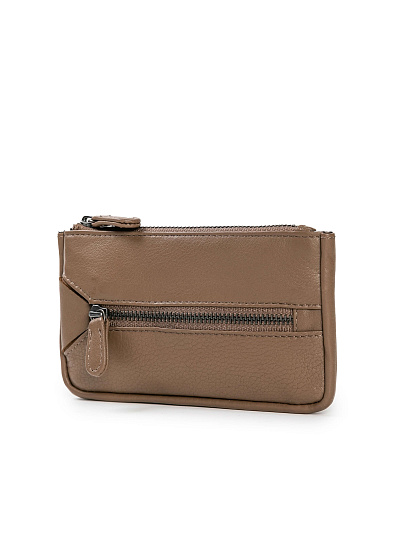 Портмоне Dr.Koffer из натуральной кожи бежевое