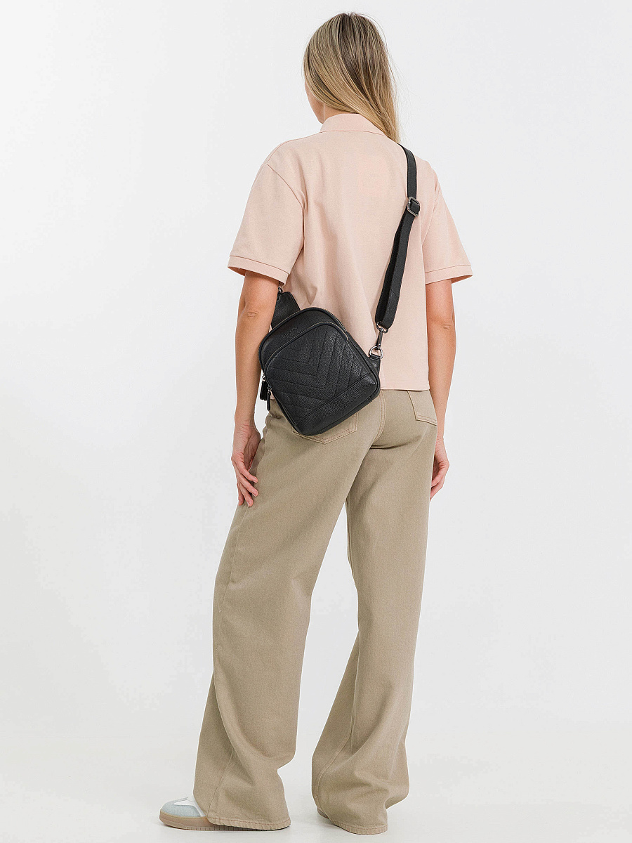 Рюкзак Dr.Koffer из натуральной кожи черный