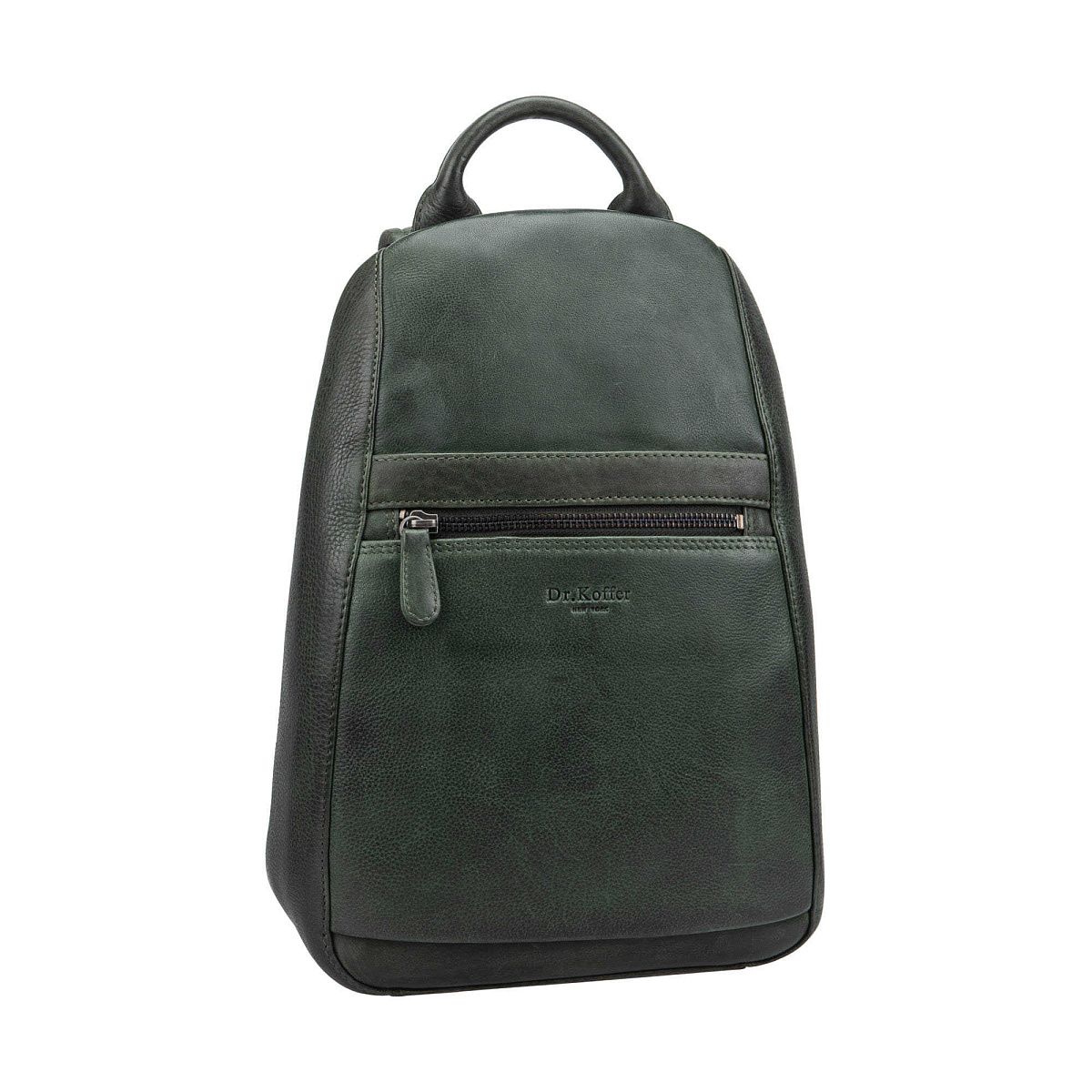 Рюкзак Dr.Koffer из натуральной кожи зеленый