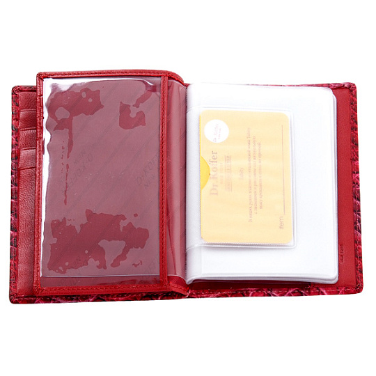 Обложка для паспорта/автодок из натуральной кожи Dr. Koffer