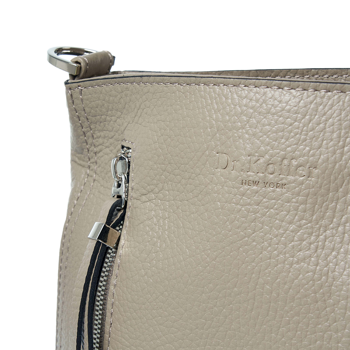 Женская сумка Dr. Koffer из натуральной кожи коричневая