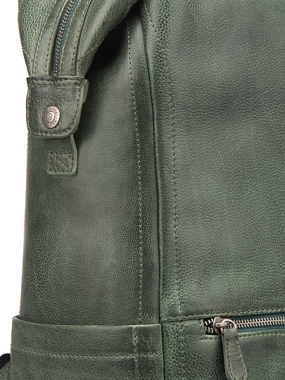 Рюкзак Dr. Koffer из натуральной кожи зеленый