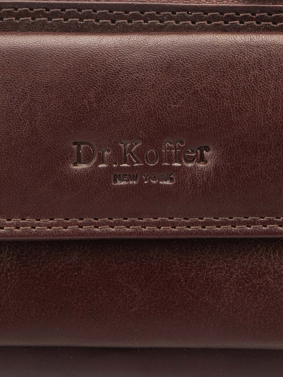 Ключница Dr.Koffer из натуральной кожи коричневая