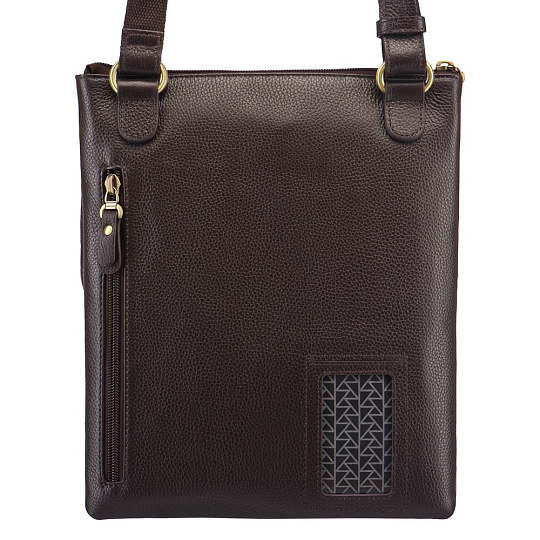 Сумка через плечо Dr.Koffer из натуральной кожи коричневая