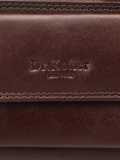 Ключница Dr.Koffer из натуральной кожи коричневая