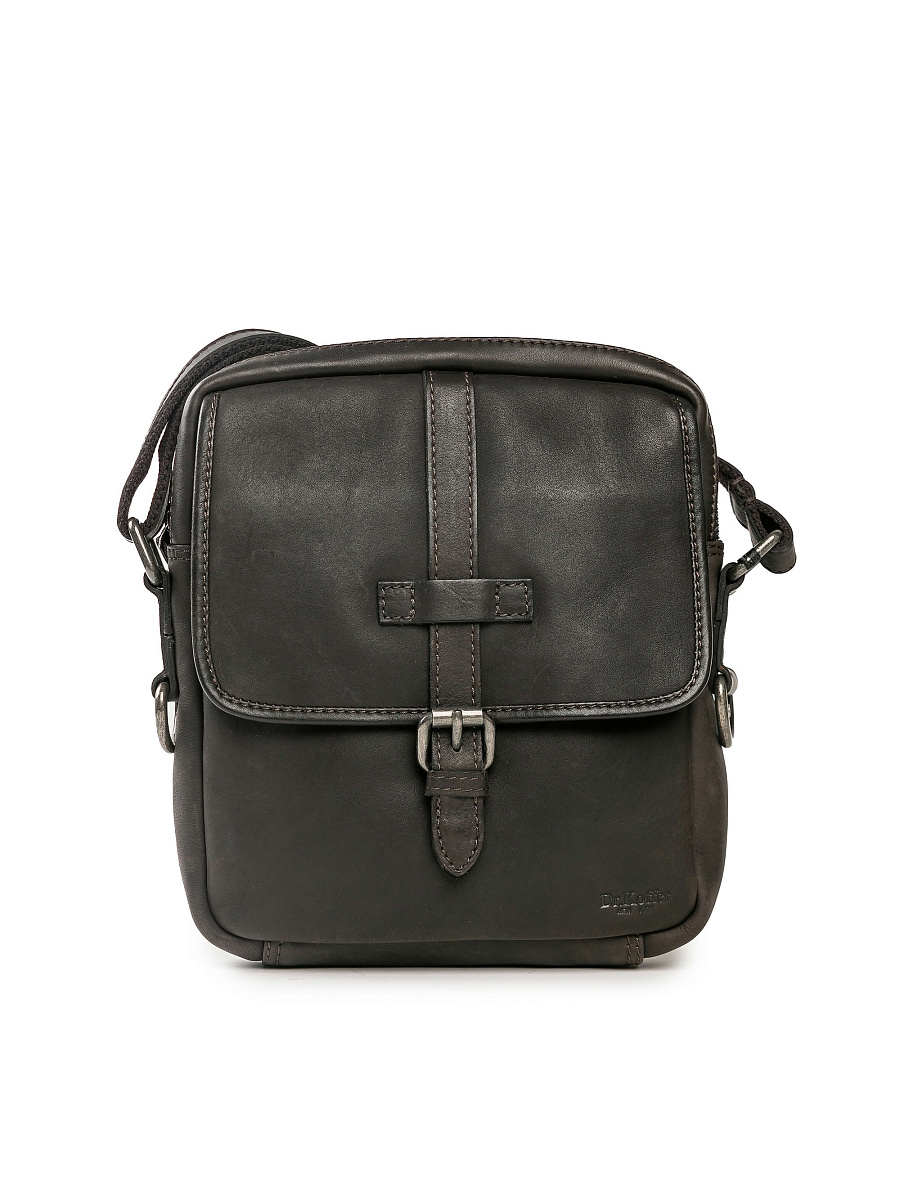 Сумка через плечо Dr.Koffer из натуральной кожи коричневая