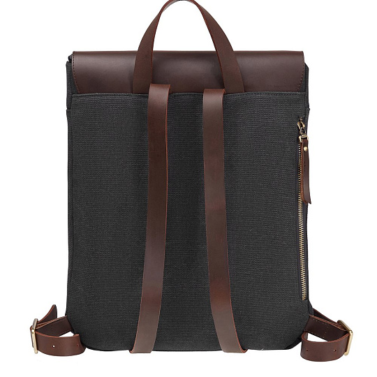 Рюкзак Dr.Koffer из натуральной кожи черный