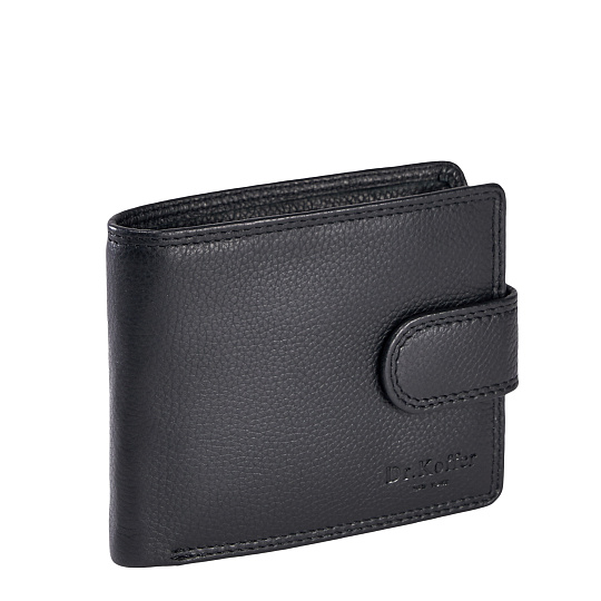 Портмоне Dr.Koffer из натуральной кожи черное