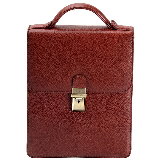 Сумка планшет Dr.Koffer из натуральной кожи черный