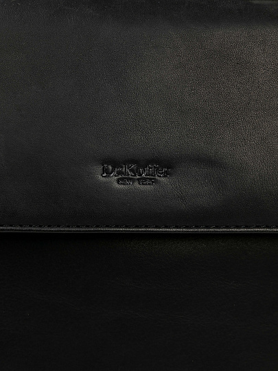 Портфель Dr.Koffer из натуральной кожи черный