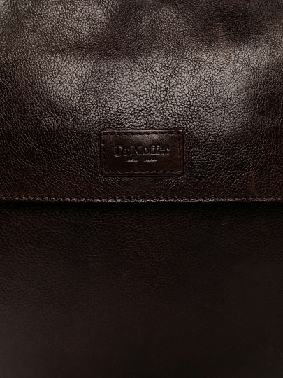 Сумка через плечо Dr.Koffer из натуральной кожи коричневая