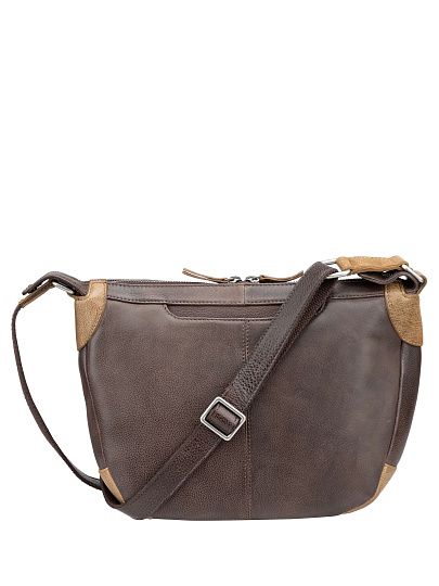 Сумка через плечо Dr. Koffer из натуральной кожи коричневая