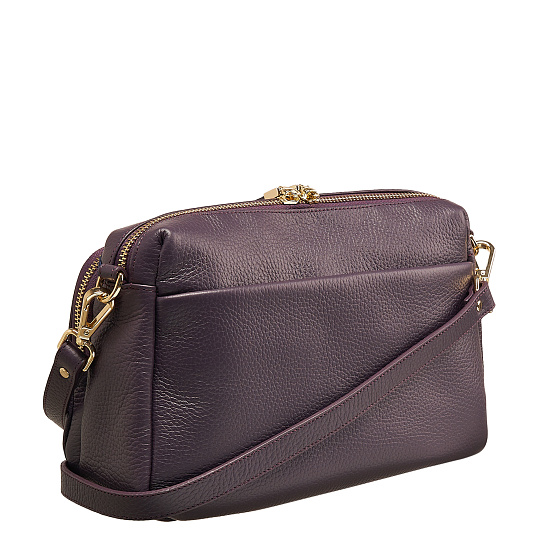 Женская сумка  Dr. Koffer из натуральной кожи фиолетовая