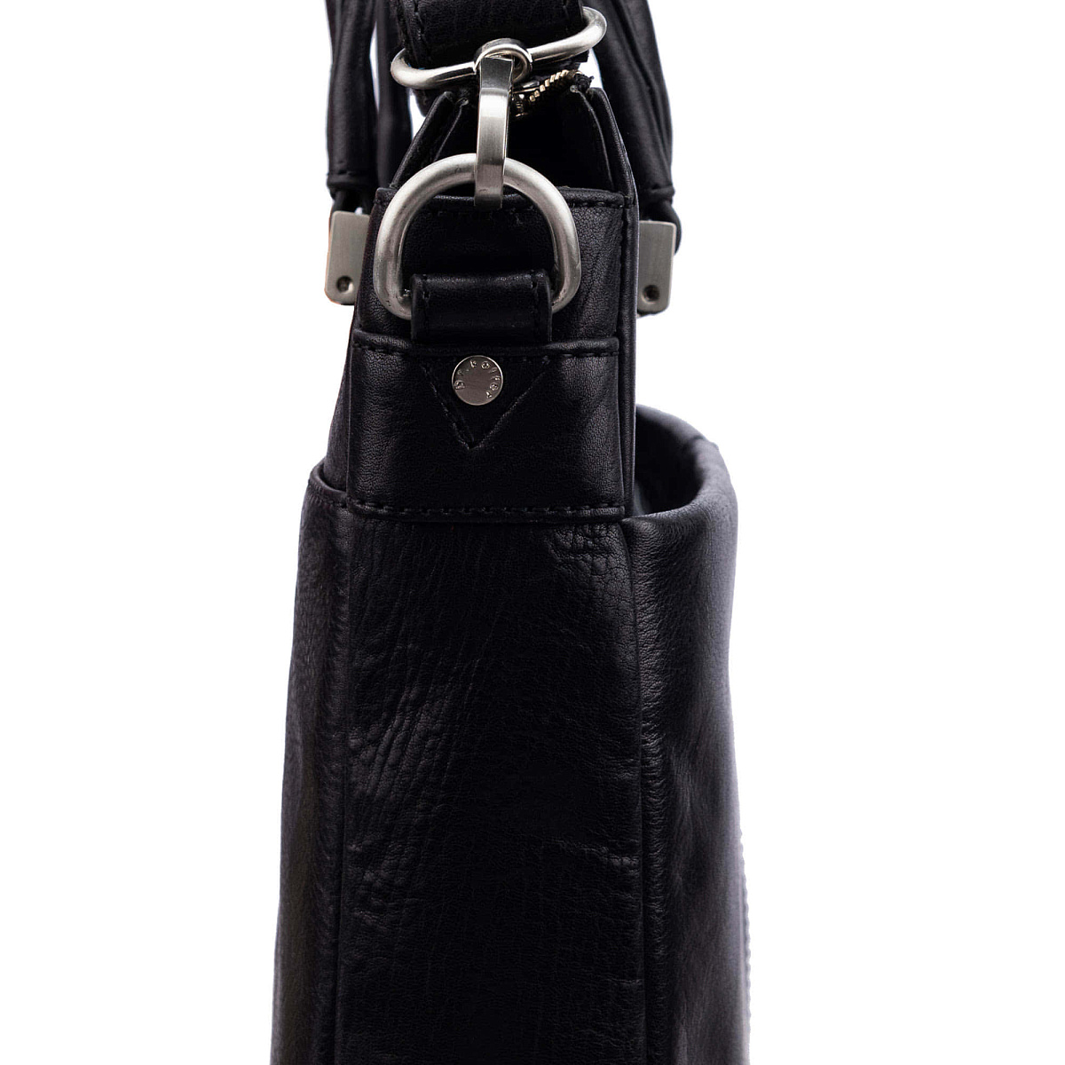 Деловая сумка Dr.Koffer из натуральной кожи черная