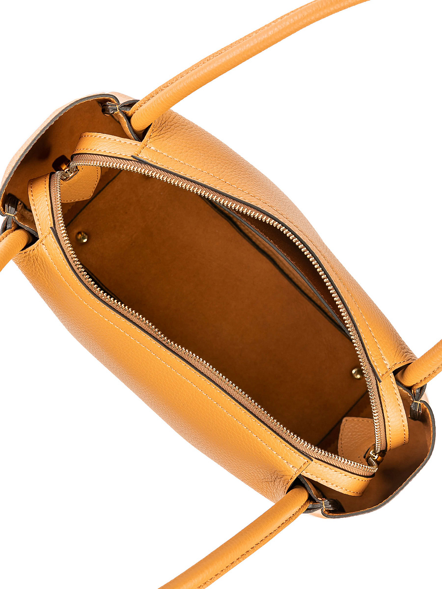 Женская сумка Dr. Koffer из натуральной кожи коричневая