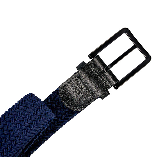 Ремень Dr.Koffer из натуральной кожи и текстиля синий