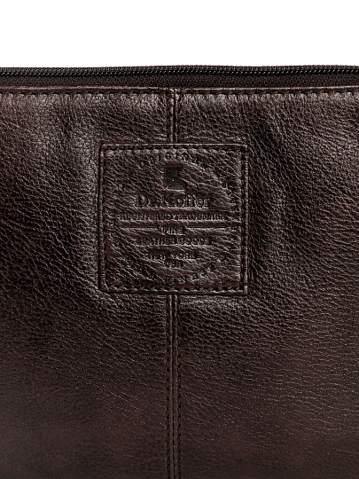 Сумка через плечо Dr.Koffer из натуральной кожи коричневая