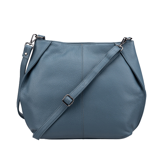 Женская сумка Dr.Koffer из натуральной кожи голубая