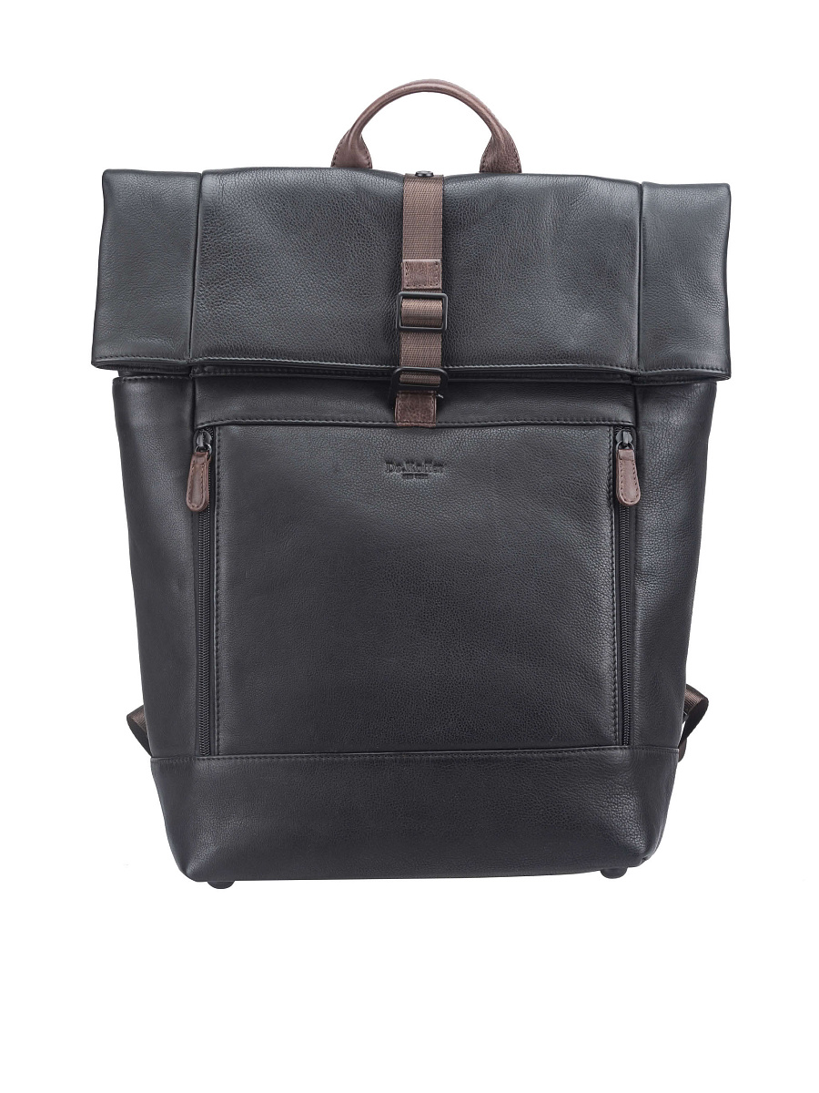 Рюкзак Dr. Koffer из натуральной кожи черный