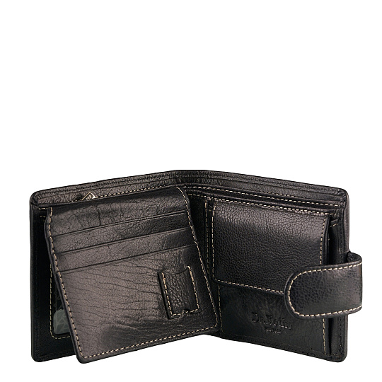 Портмоне Dr.Koffer из натуральной кожи черное