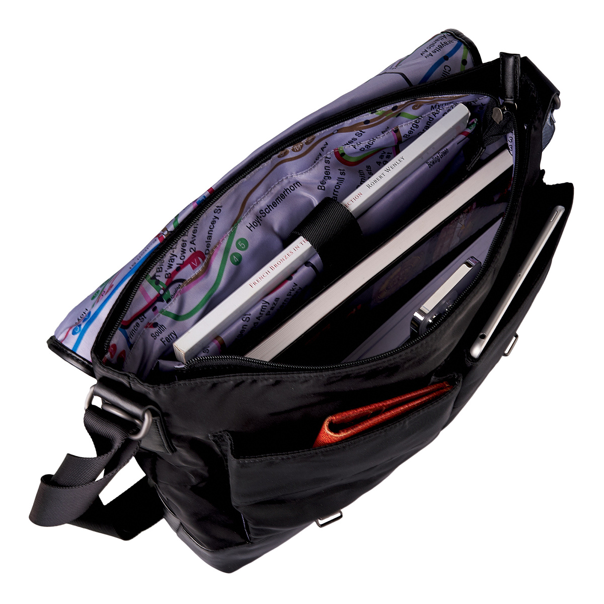 Сумка через плечо Dr.Koffer из нейлона и натуральной кожи