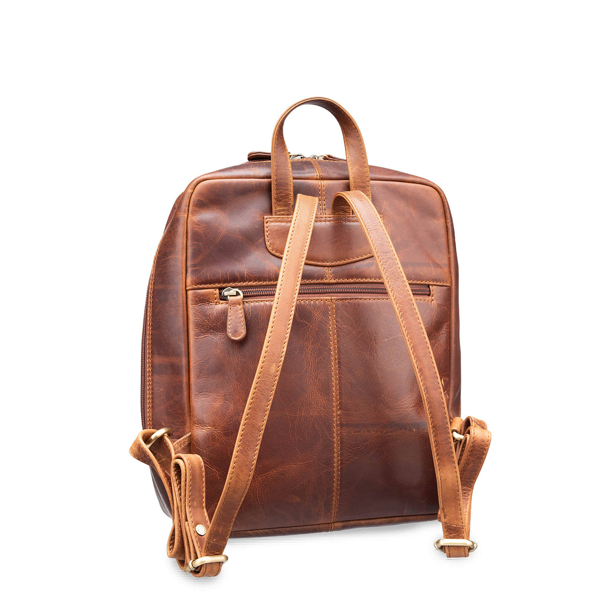 Рюкзак Dr.Koffer из натуральной кожи светло-коричневый