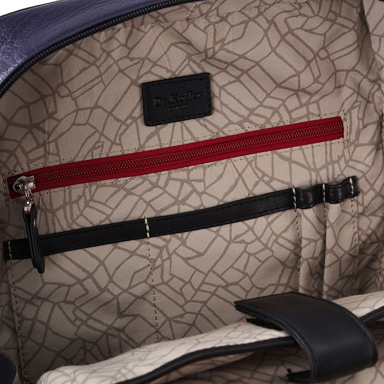 Рюкзак Dr.Koffer из натуральной кожи синий