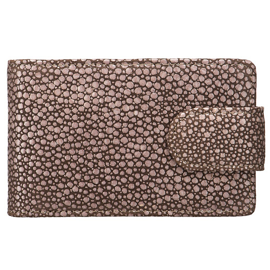 Визитница Dr.Koffer из натуральной кожи темно-коричневая