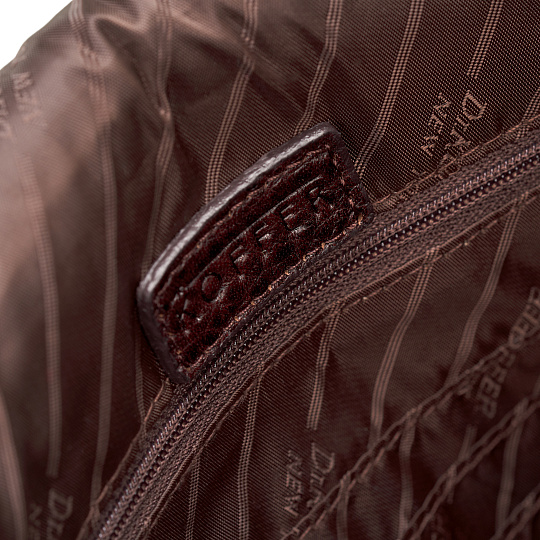 Сумка через плечо Dr.Koffer из натуральной кожи коричневая