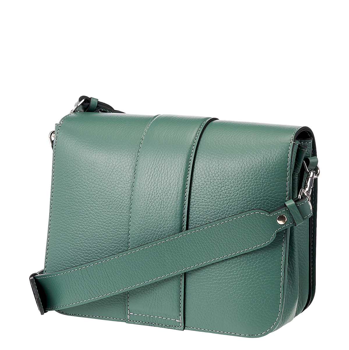 Женская сумка Dr. Koffer из натуральной кожи зеленая