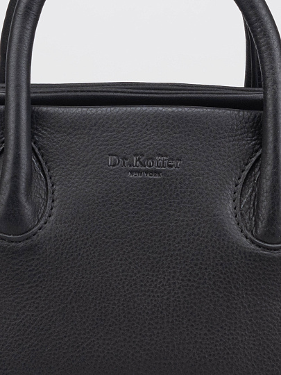 Женская сумка Dr.Koffer из натуральной кожи черная
