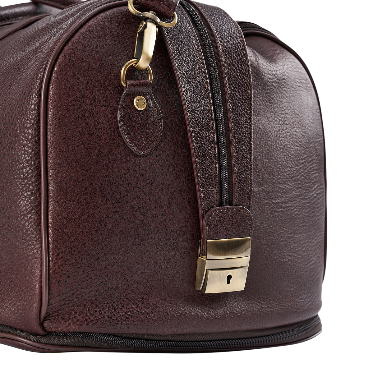 Сумка дорожная Dr.Koffer из натуральной кожи коричневая