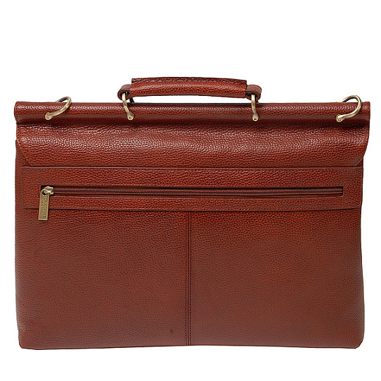 Портфель Dr.Koffer из натуральной кожи светло-коричневый