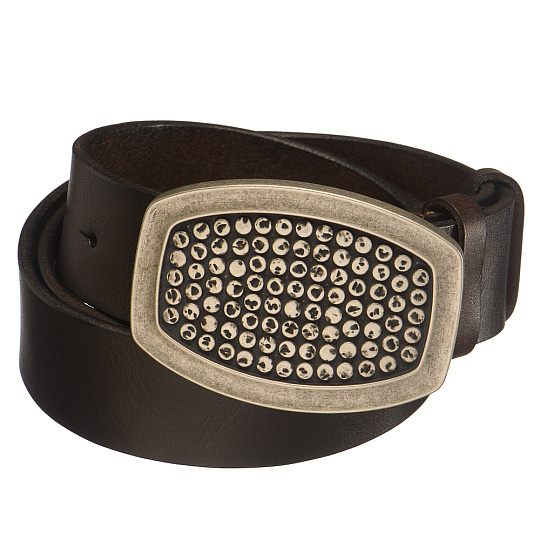 Ремень Dr. Koffer из натуральной кожи коричневый