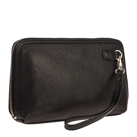 Сумка барсетка из натуральной кожи Dr. Koffer черная