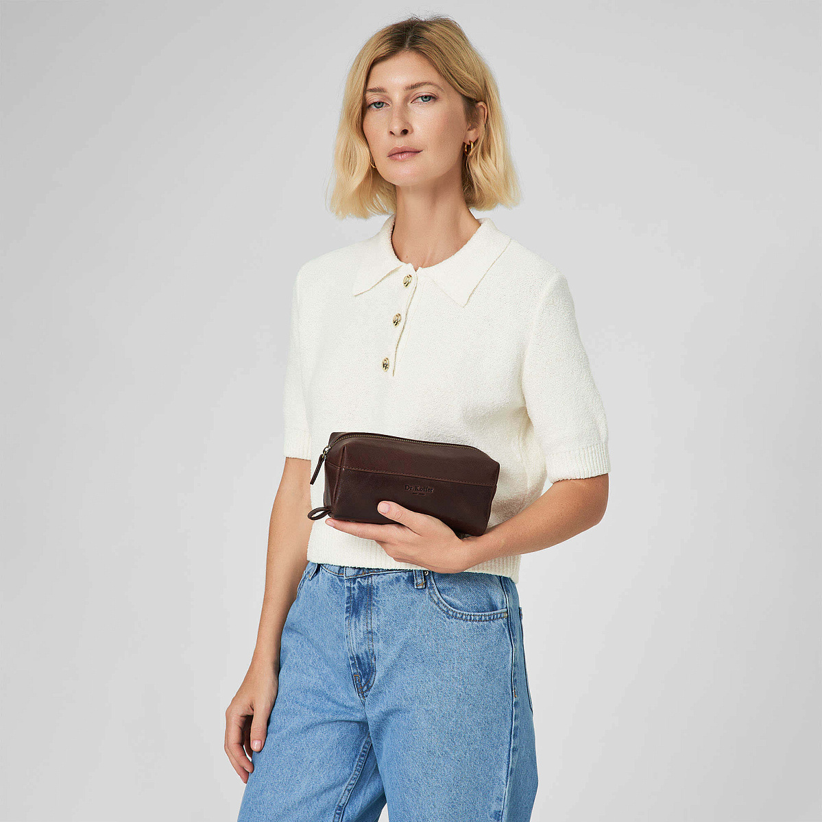 Несессер Dr.Koffer из натуральной кожи коричневый